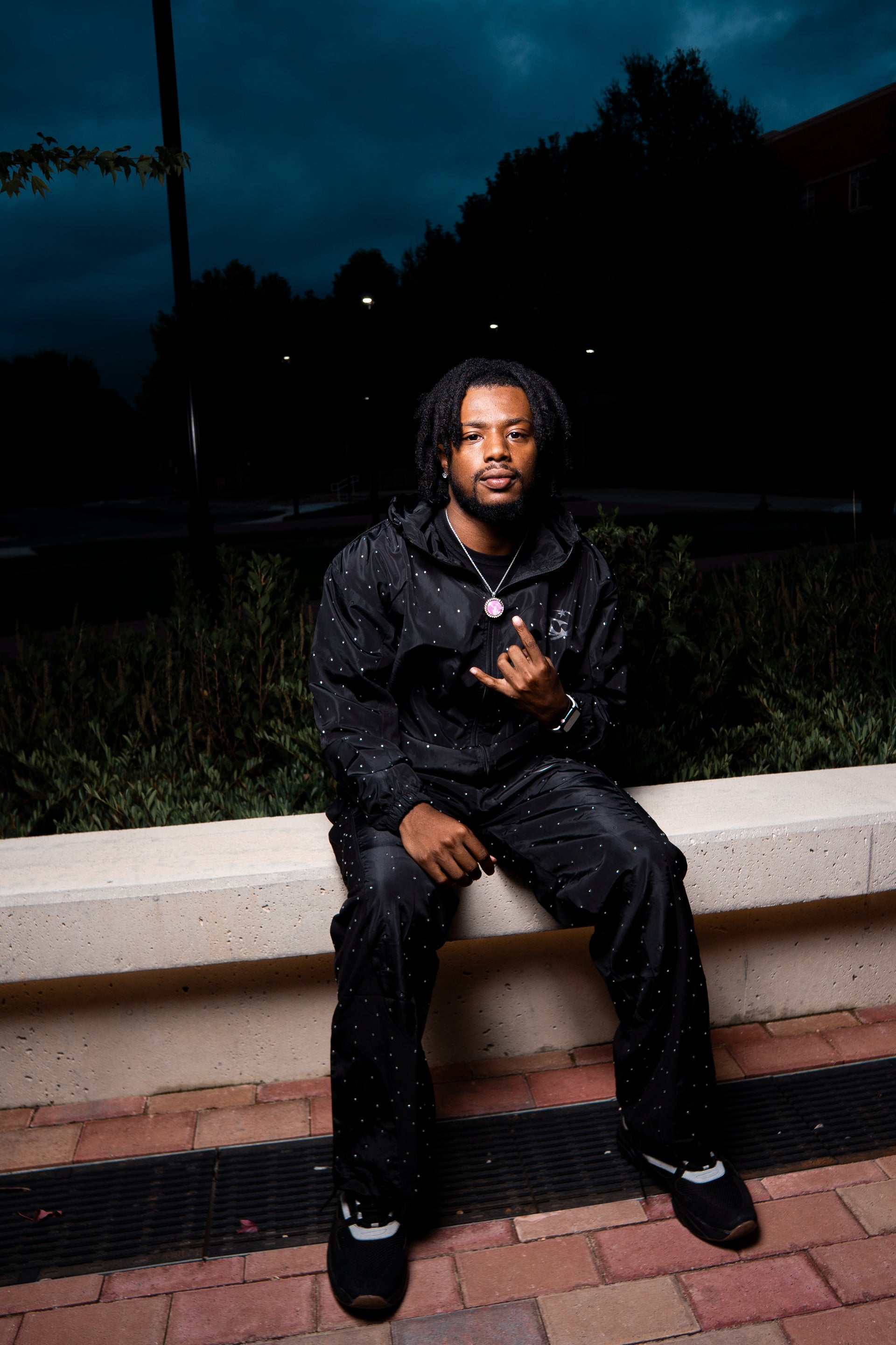 Vision Rhinestone windbreaker Jacket