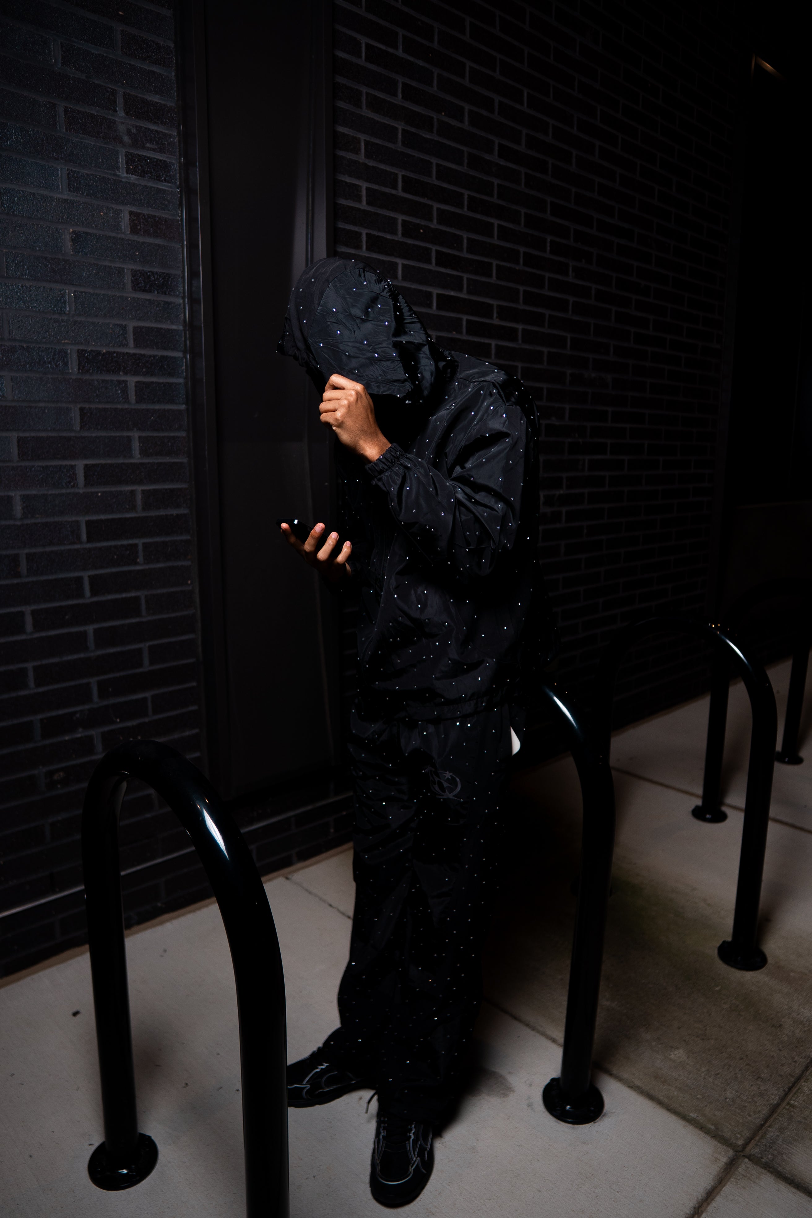 Vision Rhinestone windbreaker Jacket