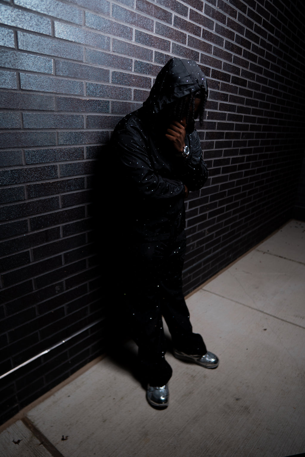 Vision Rhinestone windbreaker Jacket