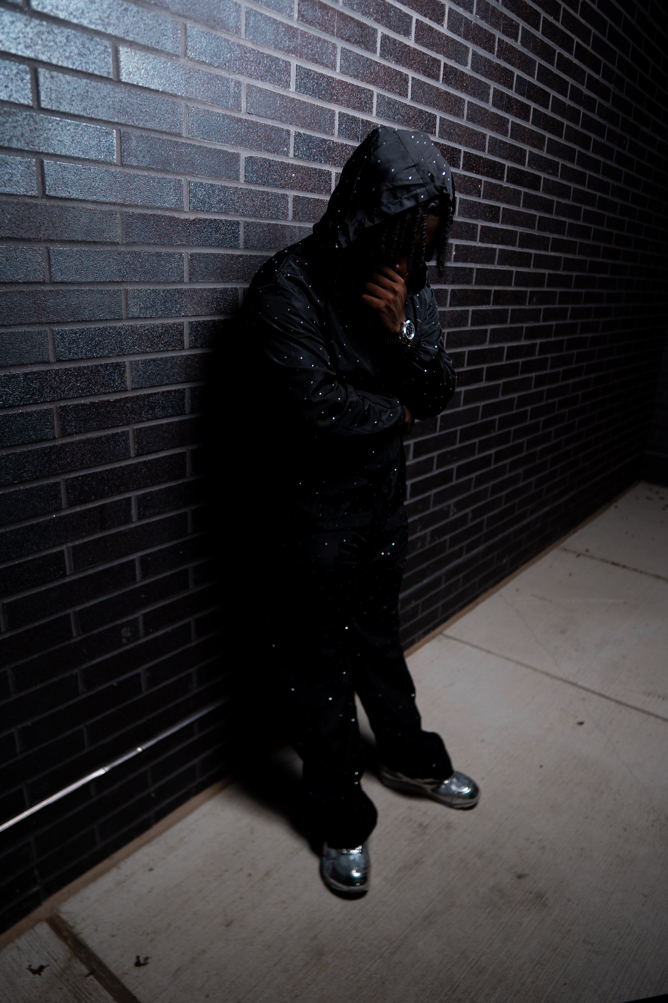 Vision Rhinestone windbreaker Jacket
