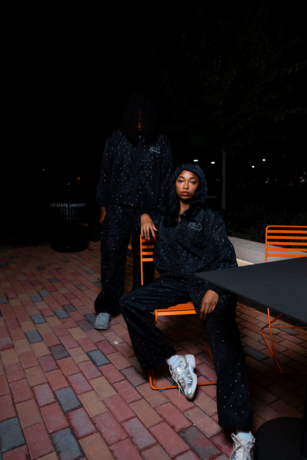 Vision Rhinestone windbreaker Jacket