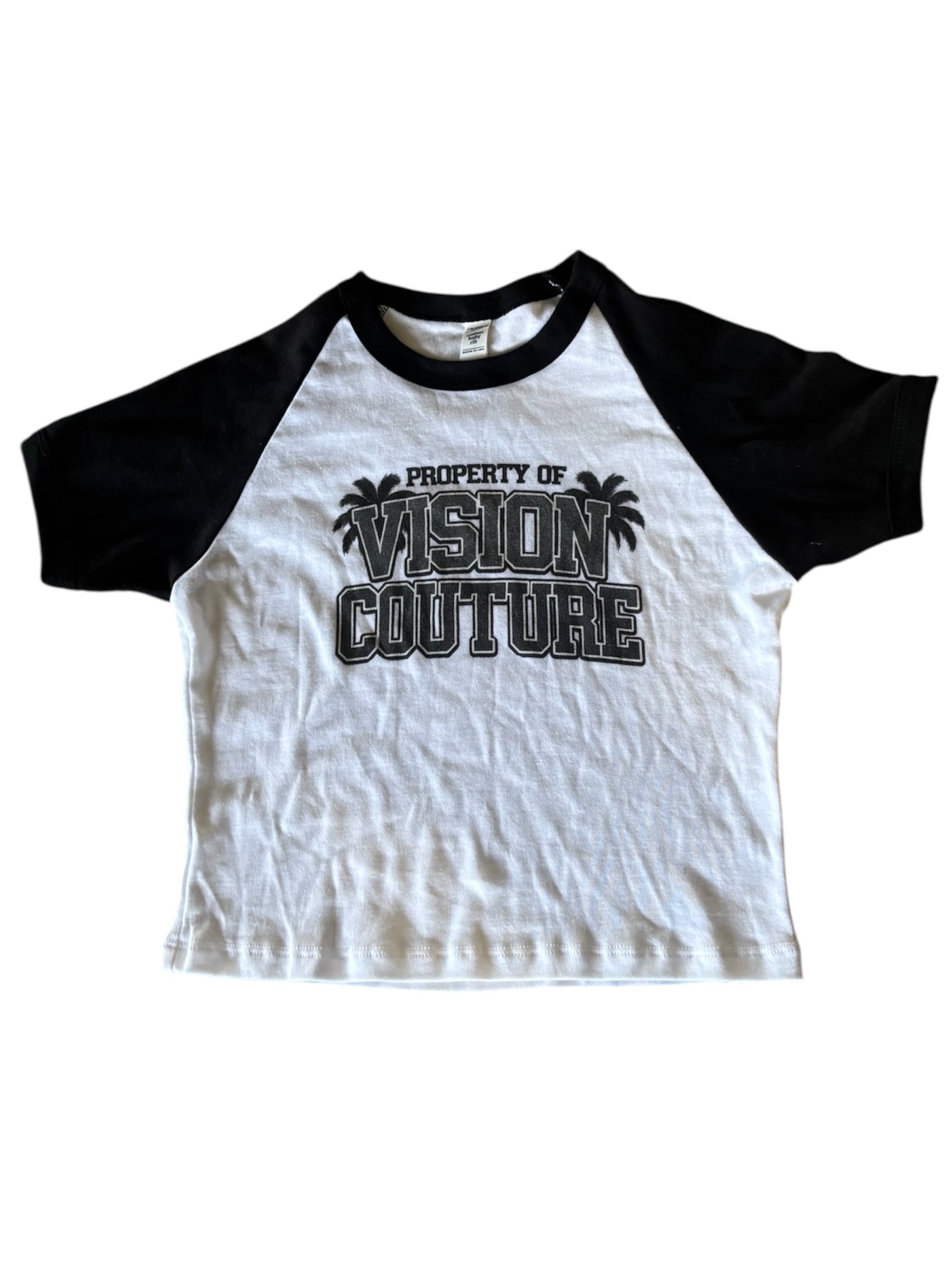 VISION COUTURE BABY TEE BLACK